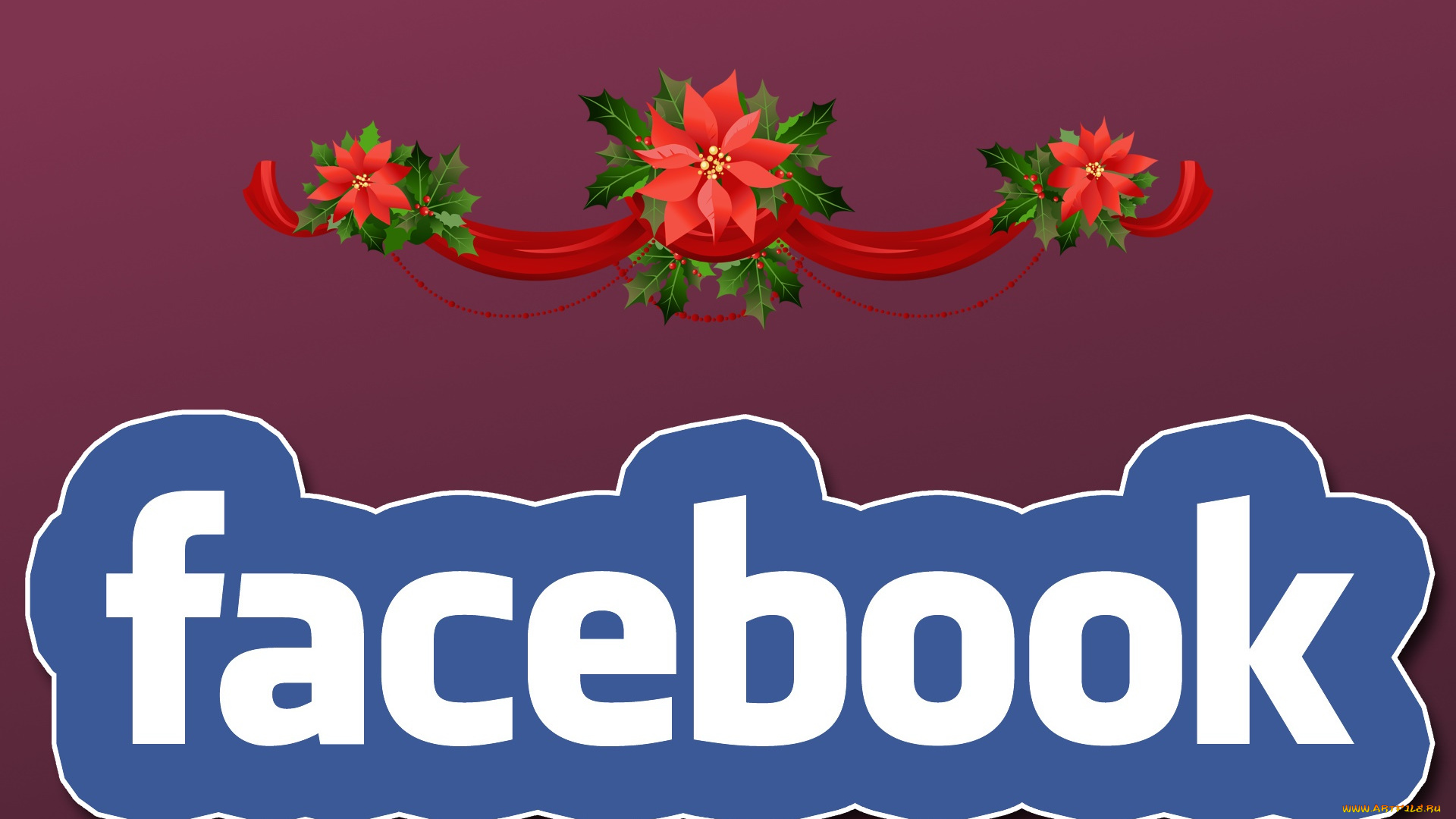 компьютеры, facebook, логотип, фон