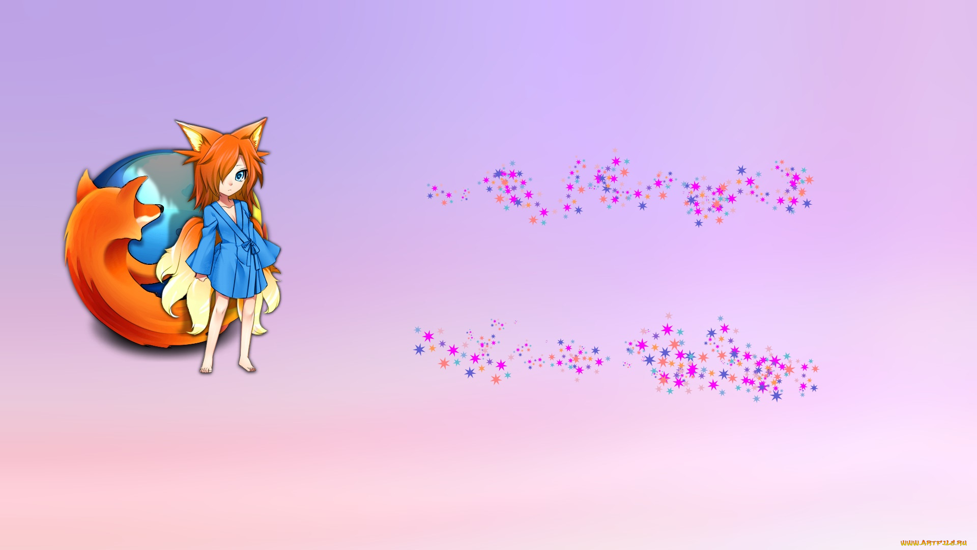 компьютеры, mozilla, firefox, логотип, фон