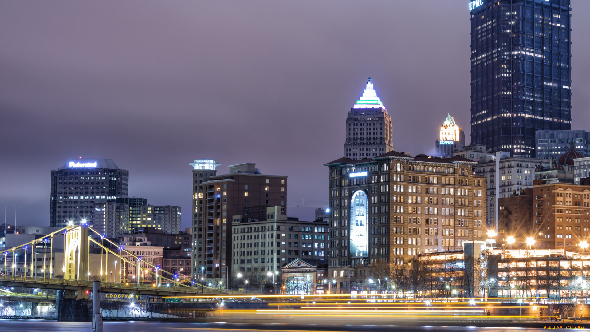 pittsburgh, города, питтсбург, , сша, панорама, небоскребы