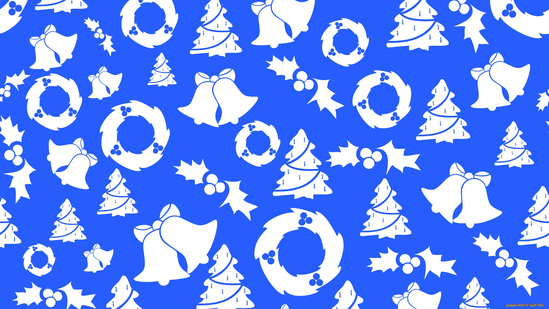 праздничные, векторная, графика, , новый, год, колокольчики, рождество, ёлки, новый, год, фон, текстура, венки