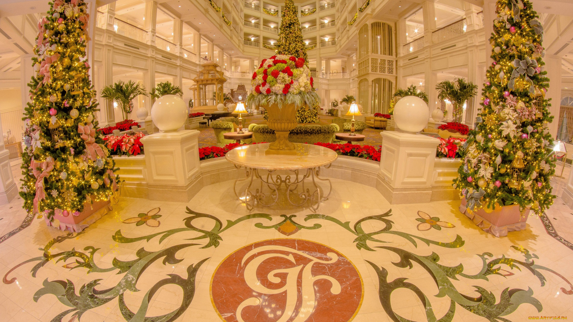 праздничные, Ёлки, стиль, новый, год, декор, елки, банкетный, зал