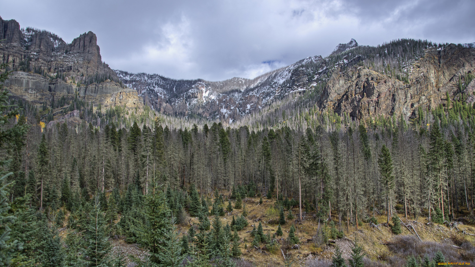 природа, горы, простор