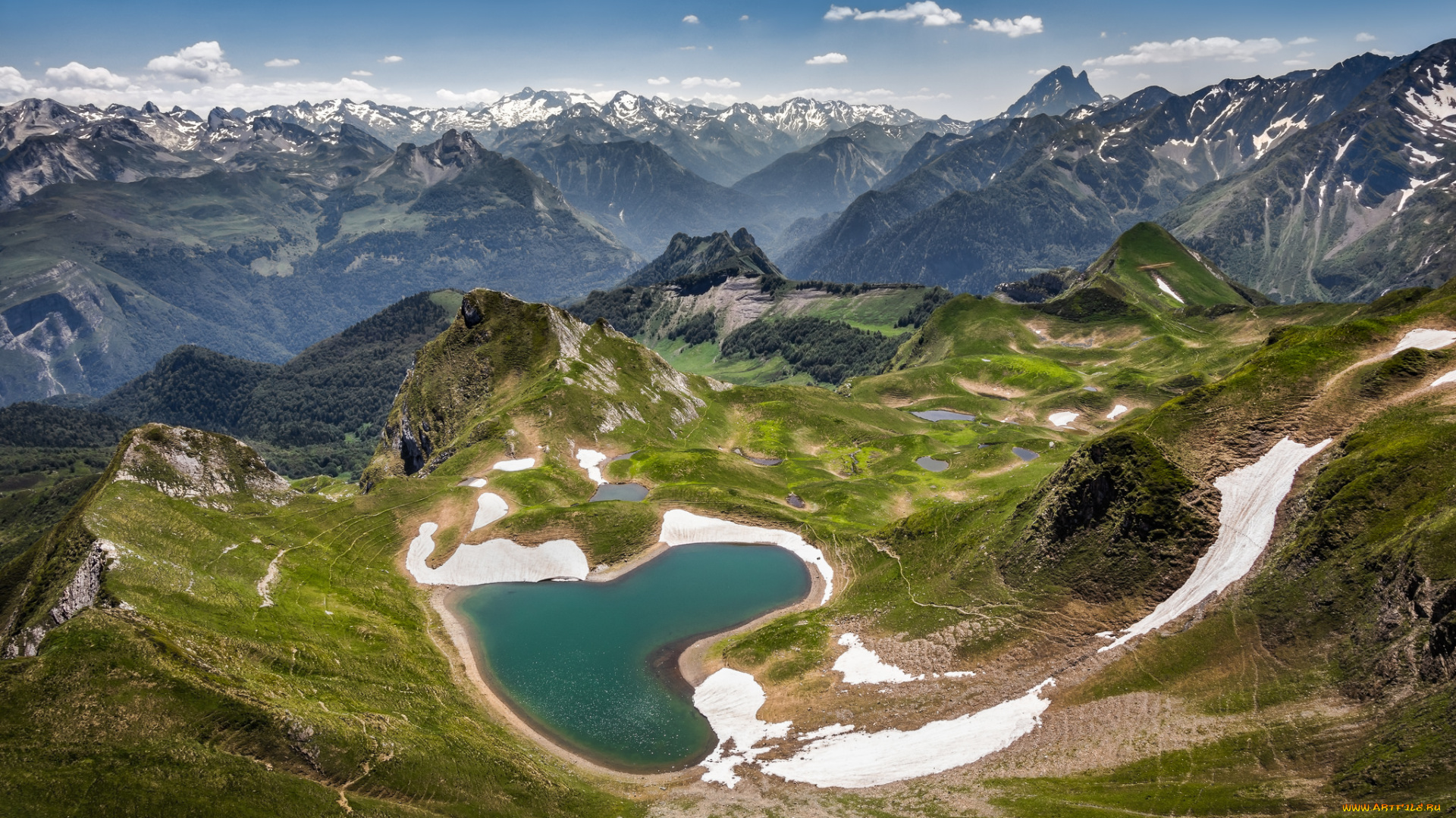 природа, горы, простор