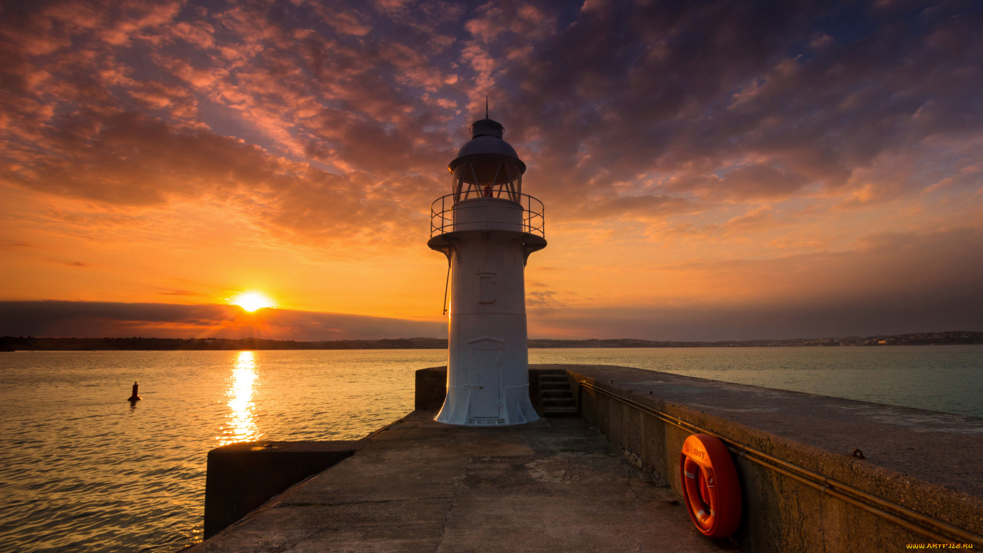 природа, маяки, простор