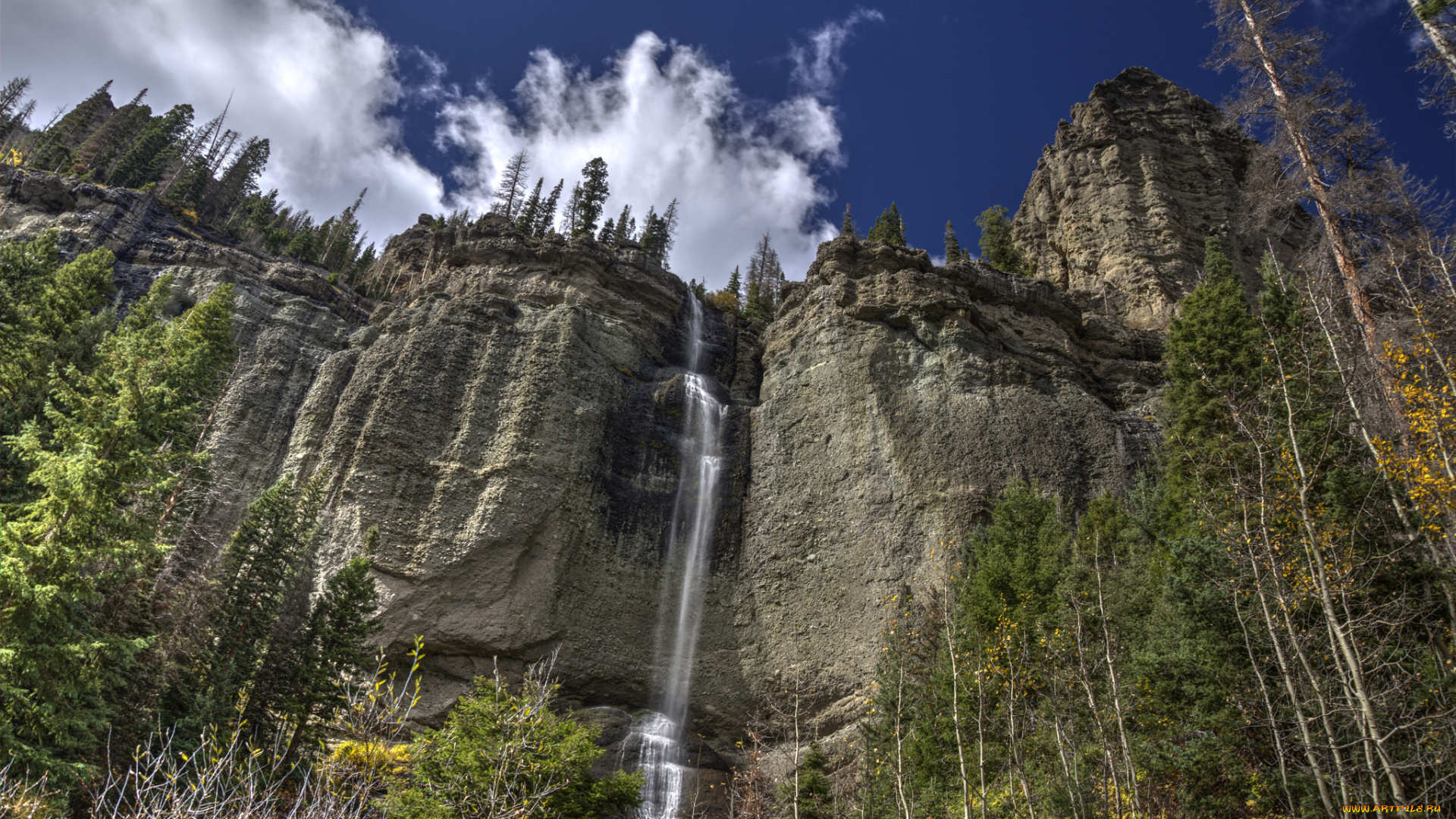 природа, водопады, простор