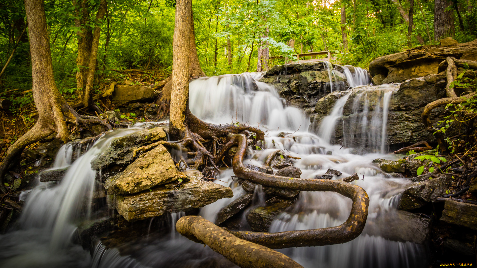 природа, водопады, простор