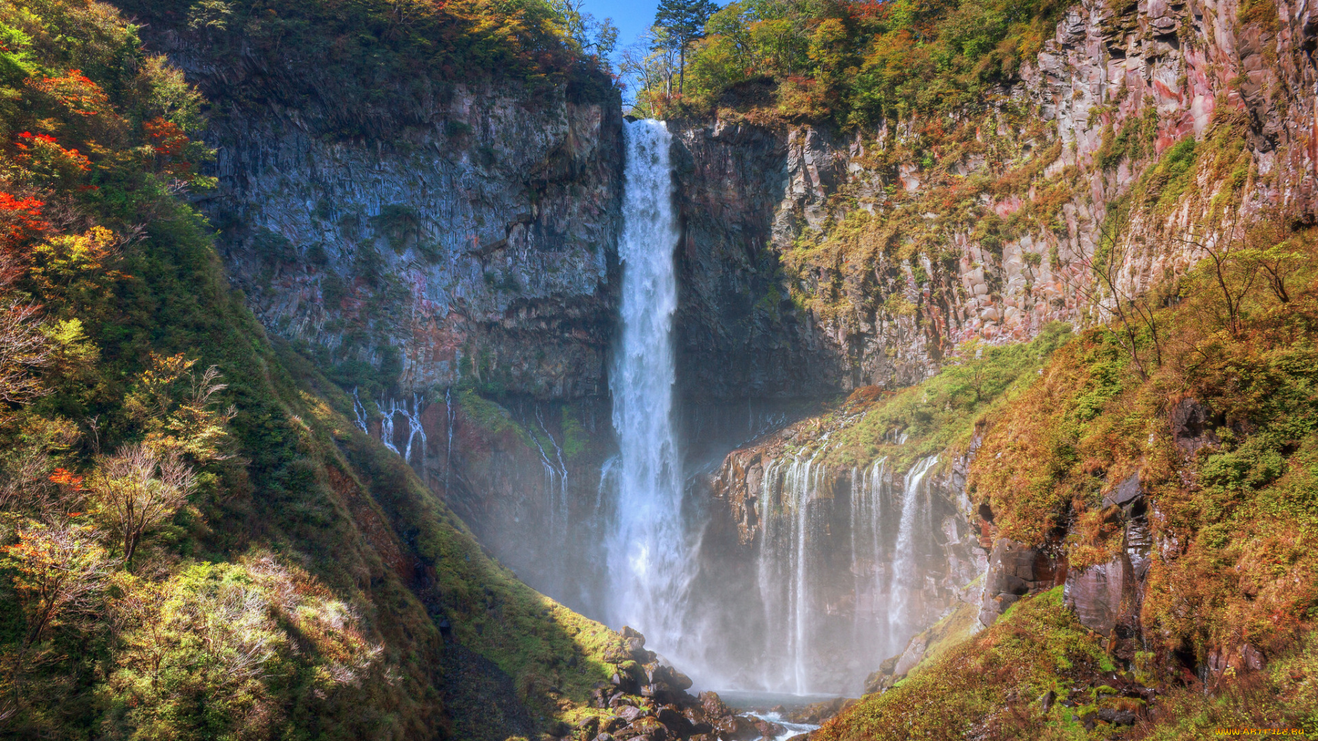 природа, водопады, простор