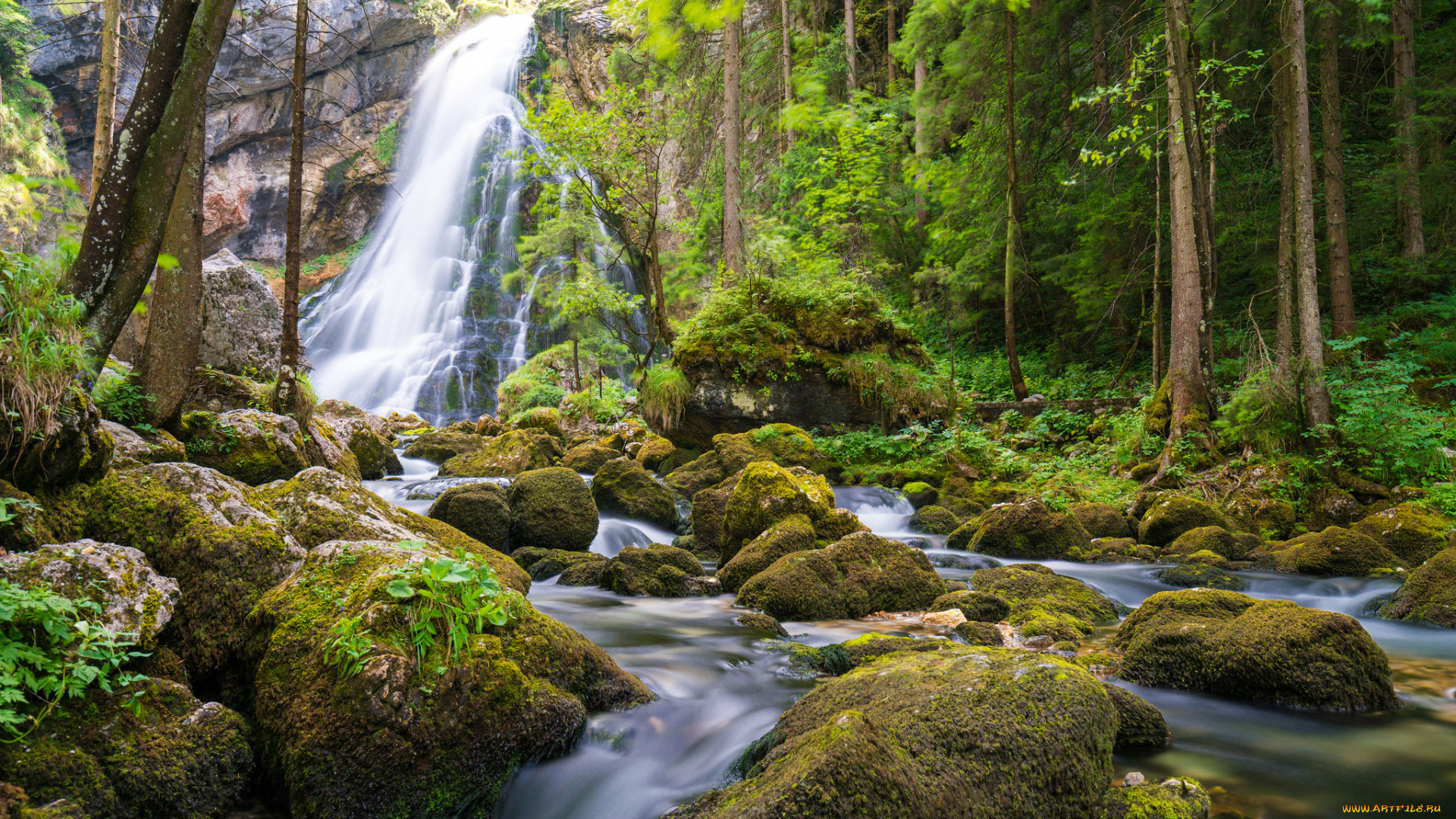 природа, водопады, простор