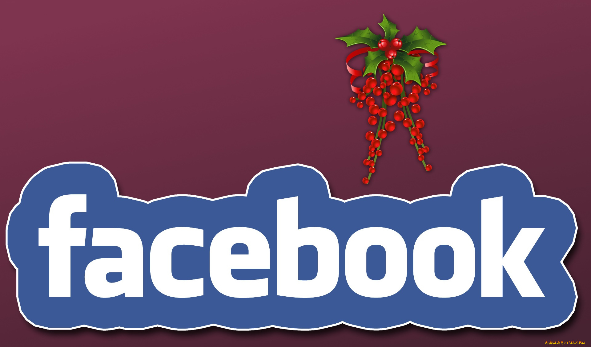 компьютеры, facebook, фон, логотип