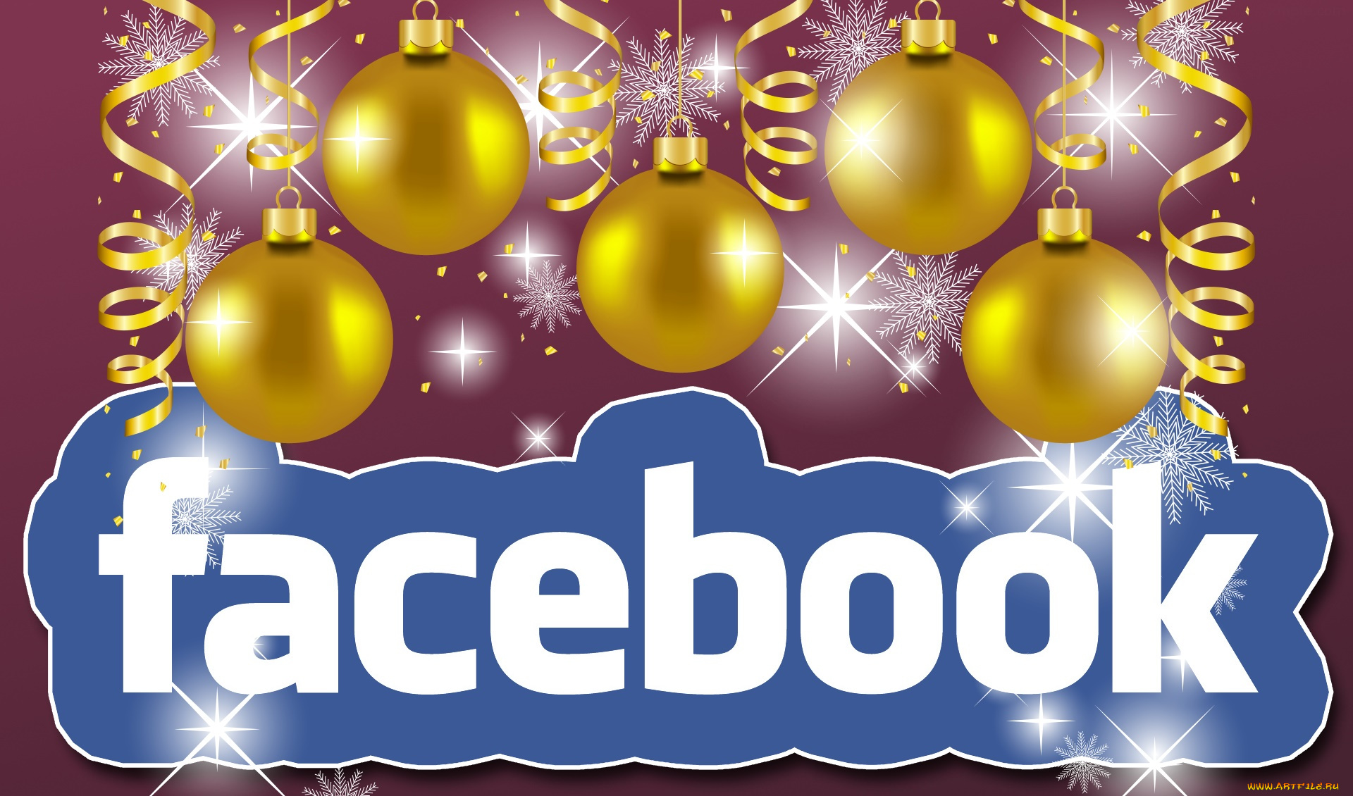 компьютеры, facebook, фон, логотип