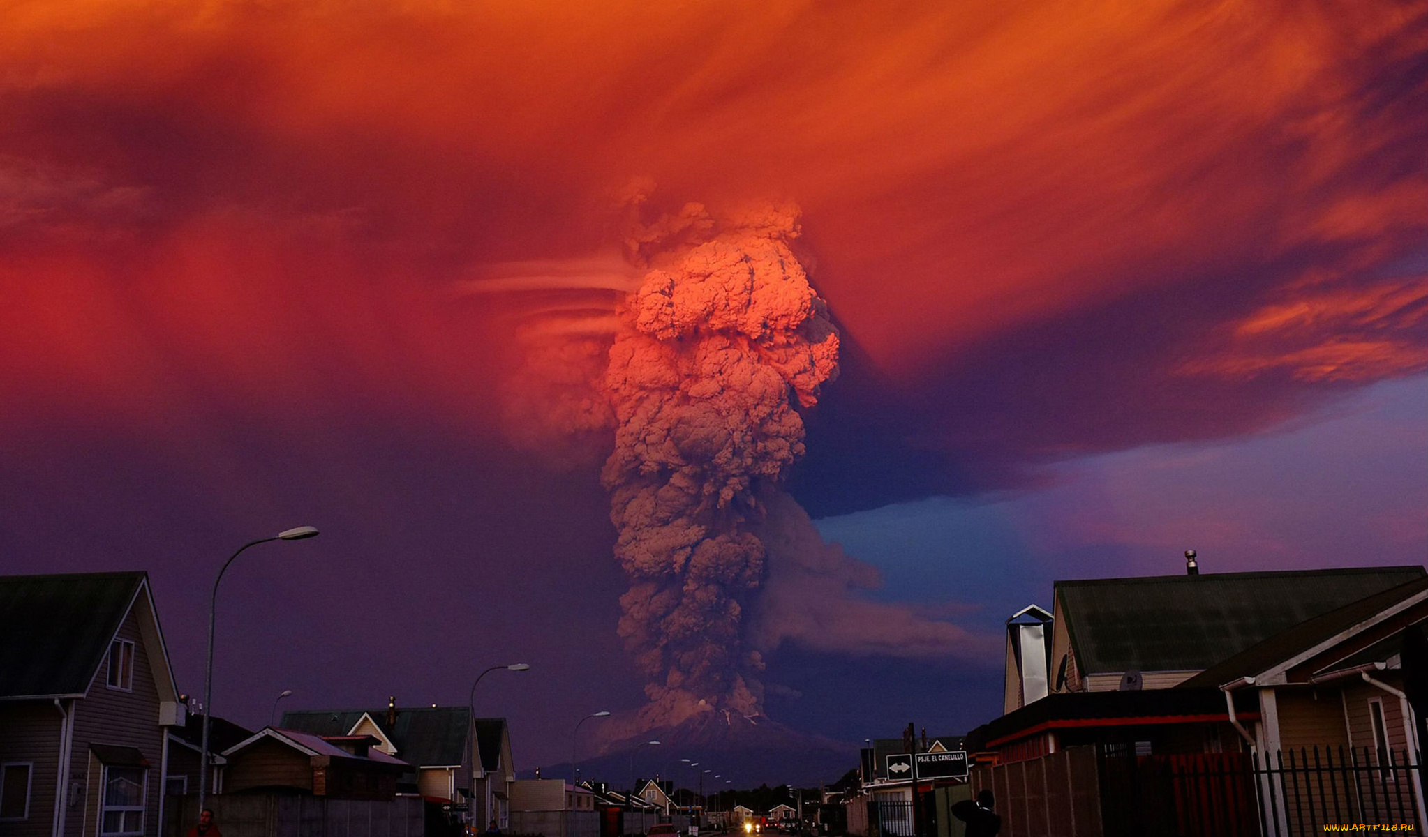 природа, стихия, столб, облака, город, тучи, дым, пепел, небо, извержение, мексика, вулкан