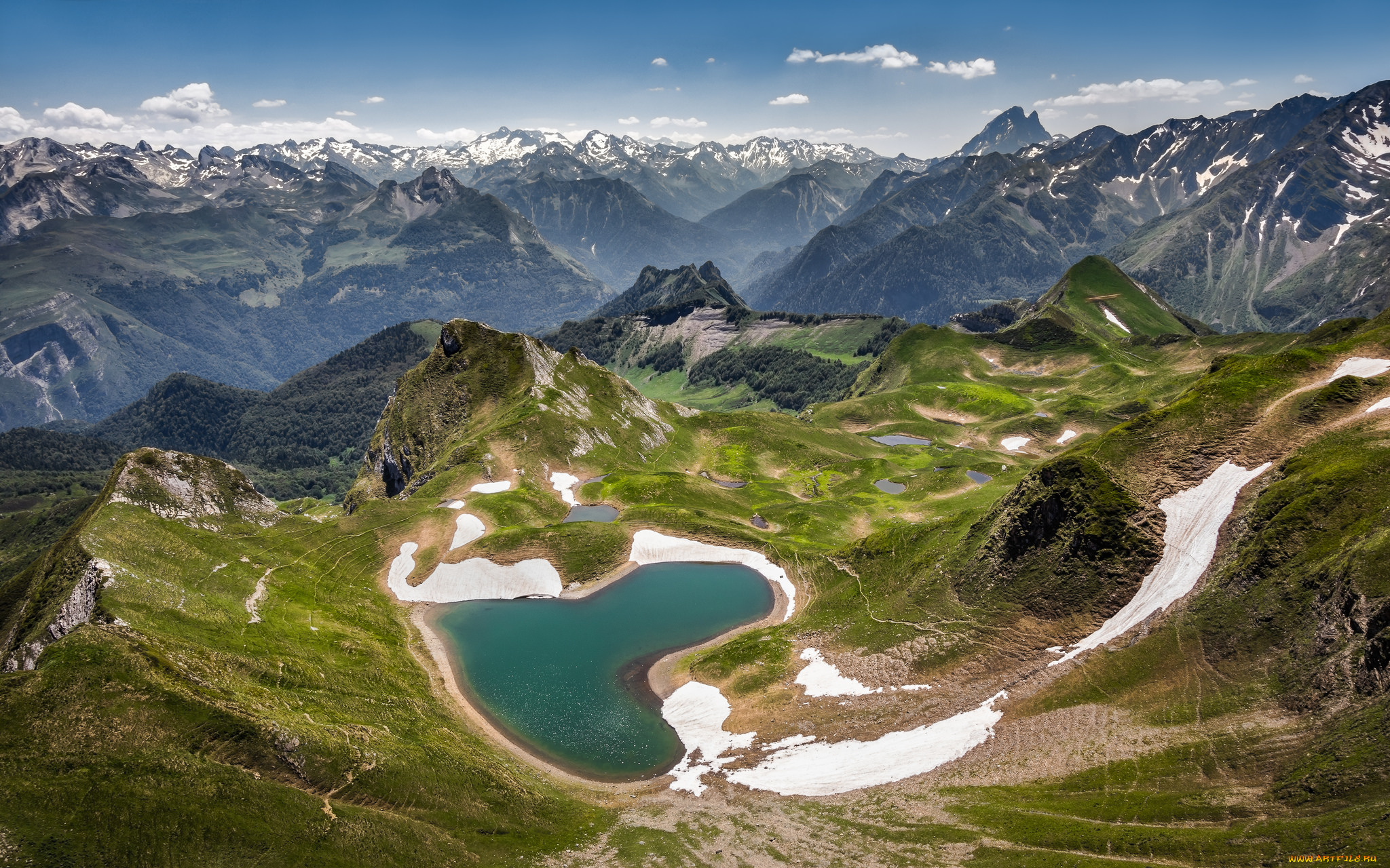 природа, горы, простор