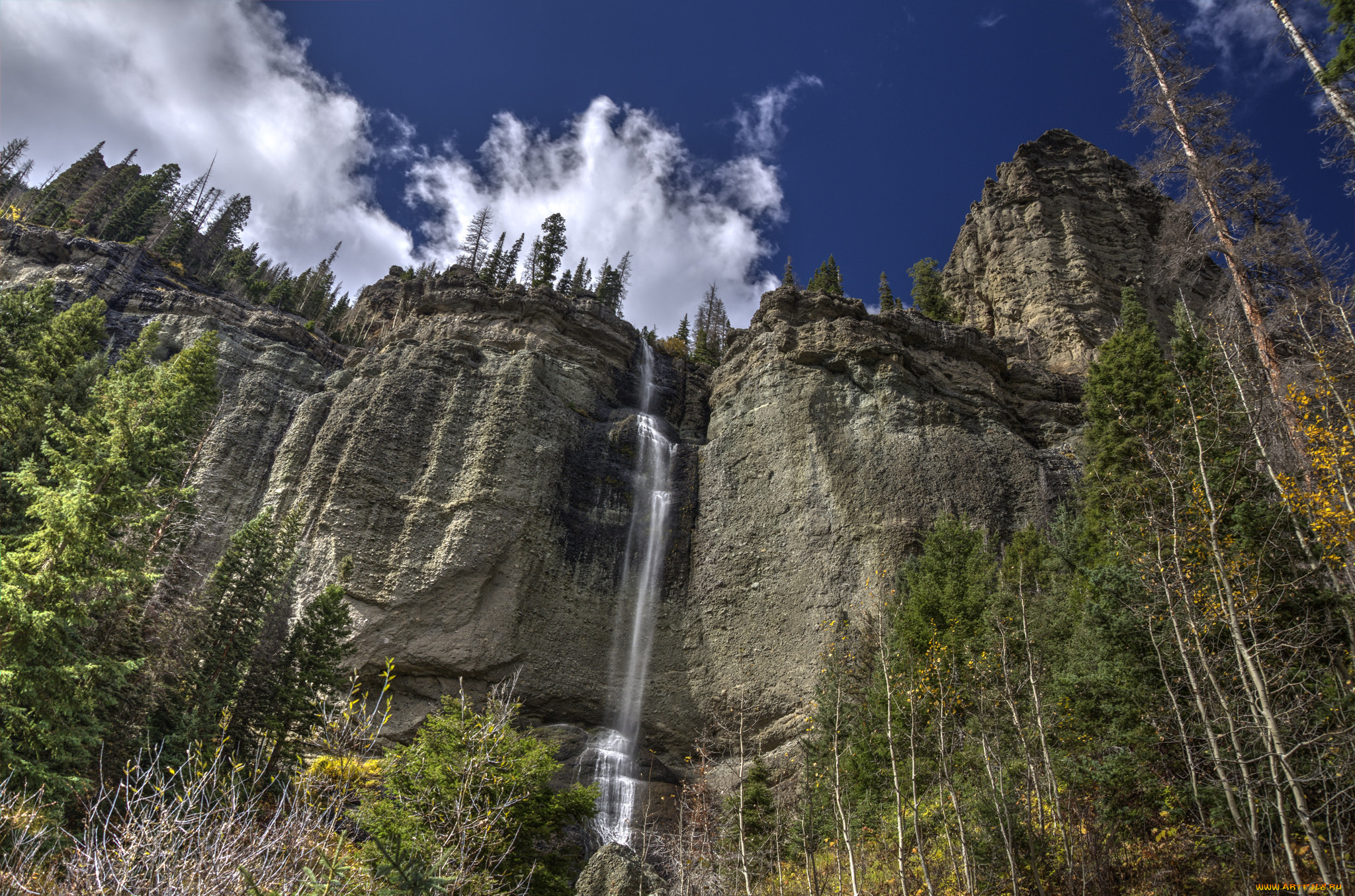 природа, водопады, простор