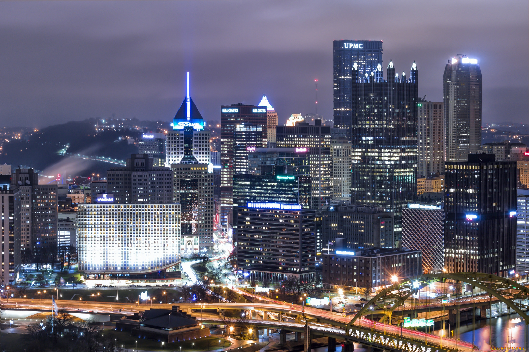 pittsburgh, города, питтсбург, , сша, небоскребы, панорама