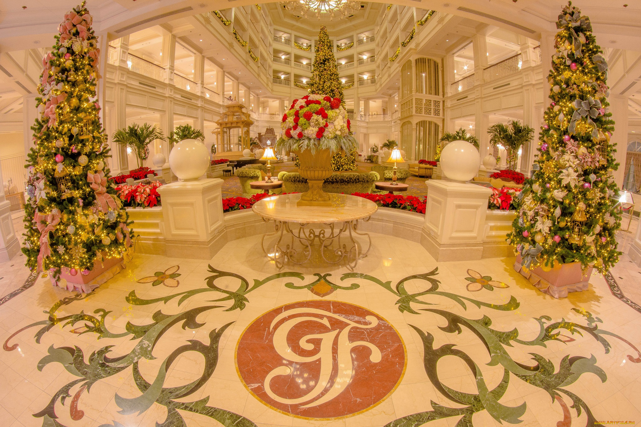 праздничные, Ёлки, стиль, новый, год, декор, елки, банкетный, зал