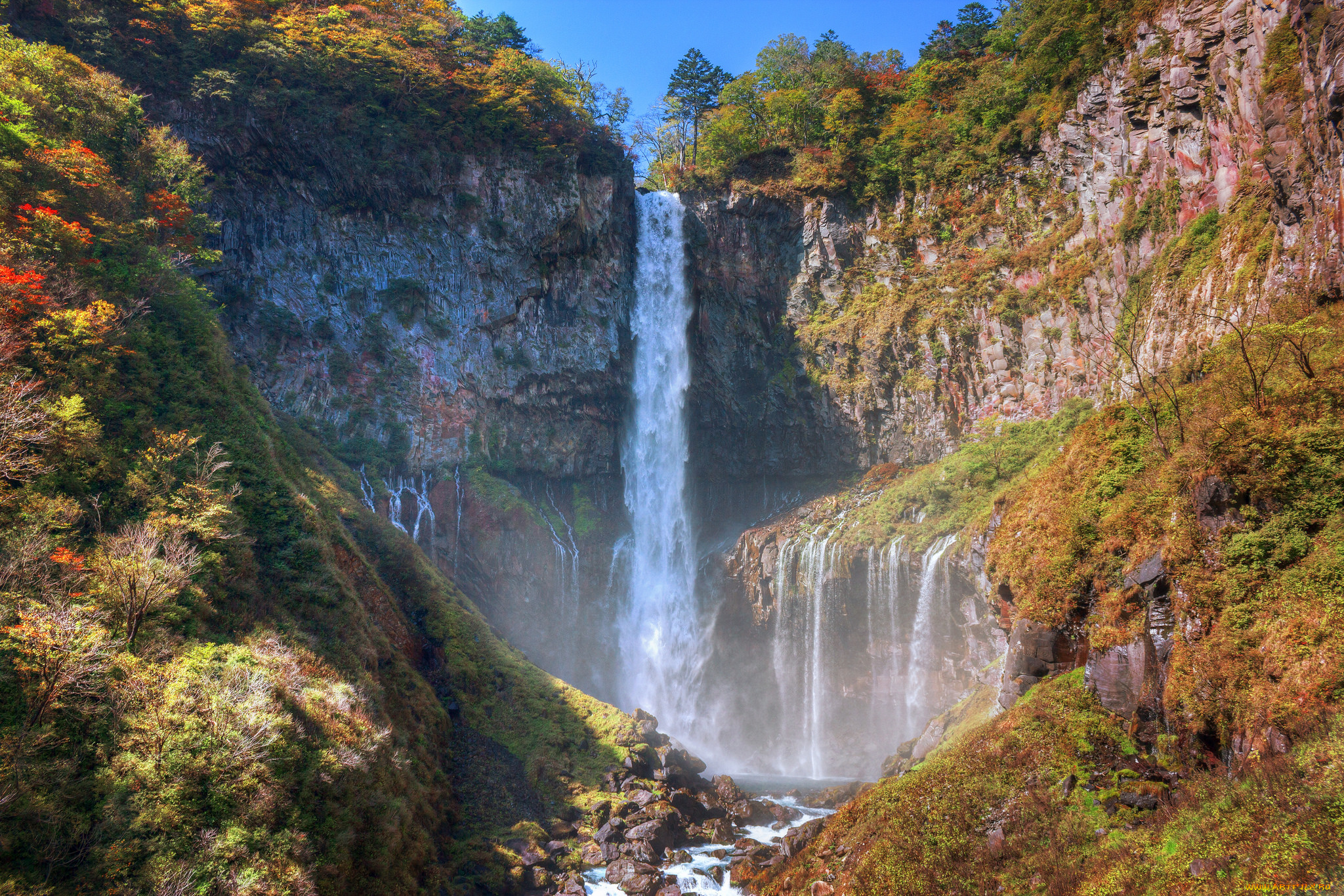 природа, водопады, простор