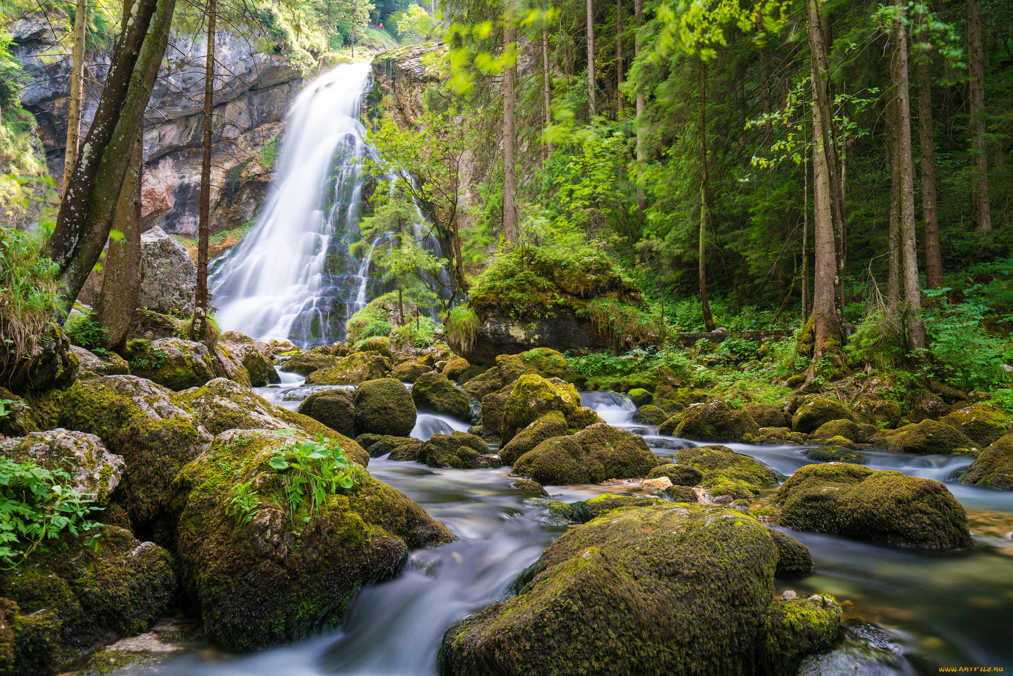 природа, водопады, простор