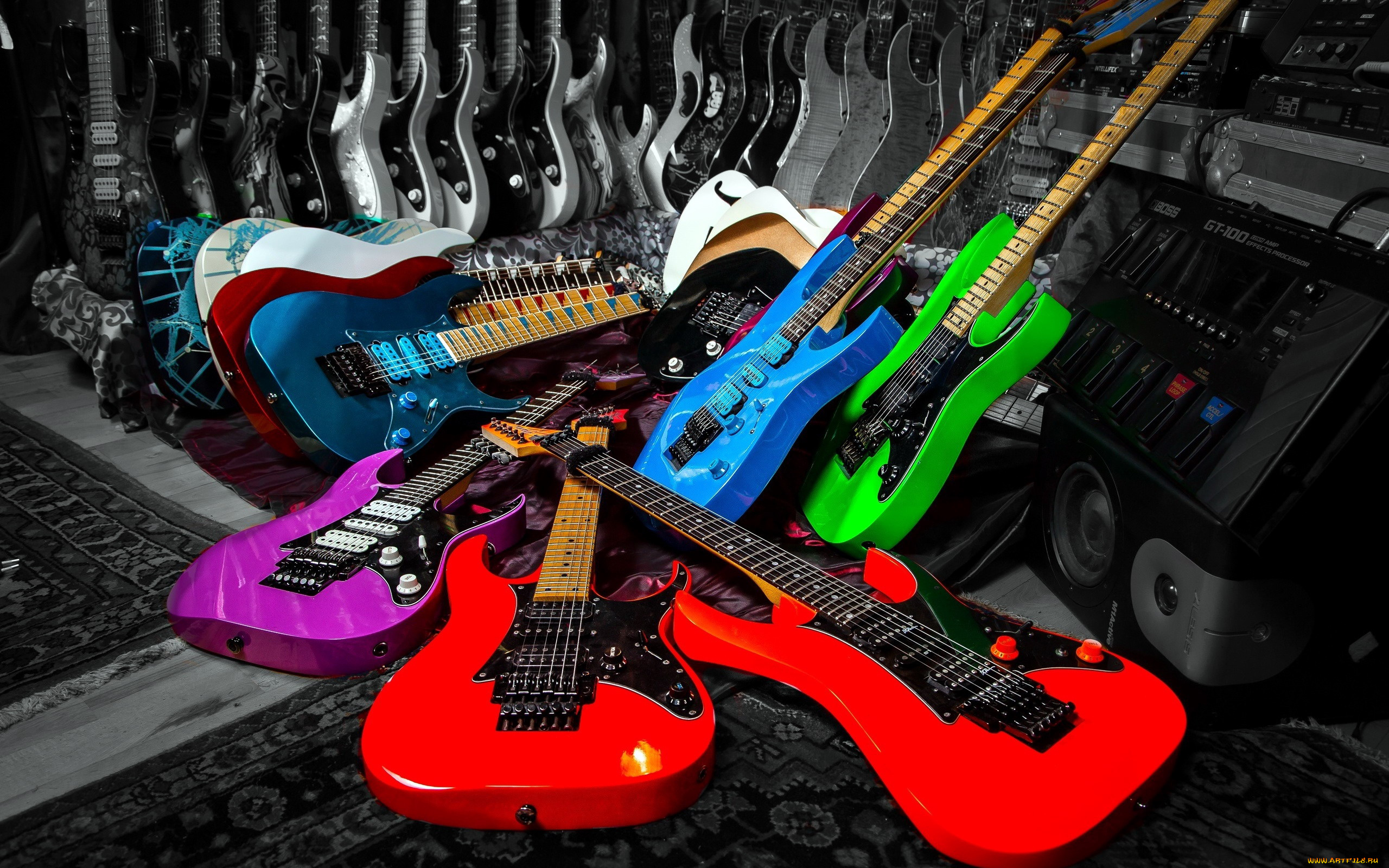 музыка, -музыкальные, инструменты, гитары
