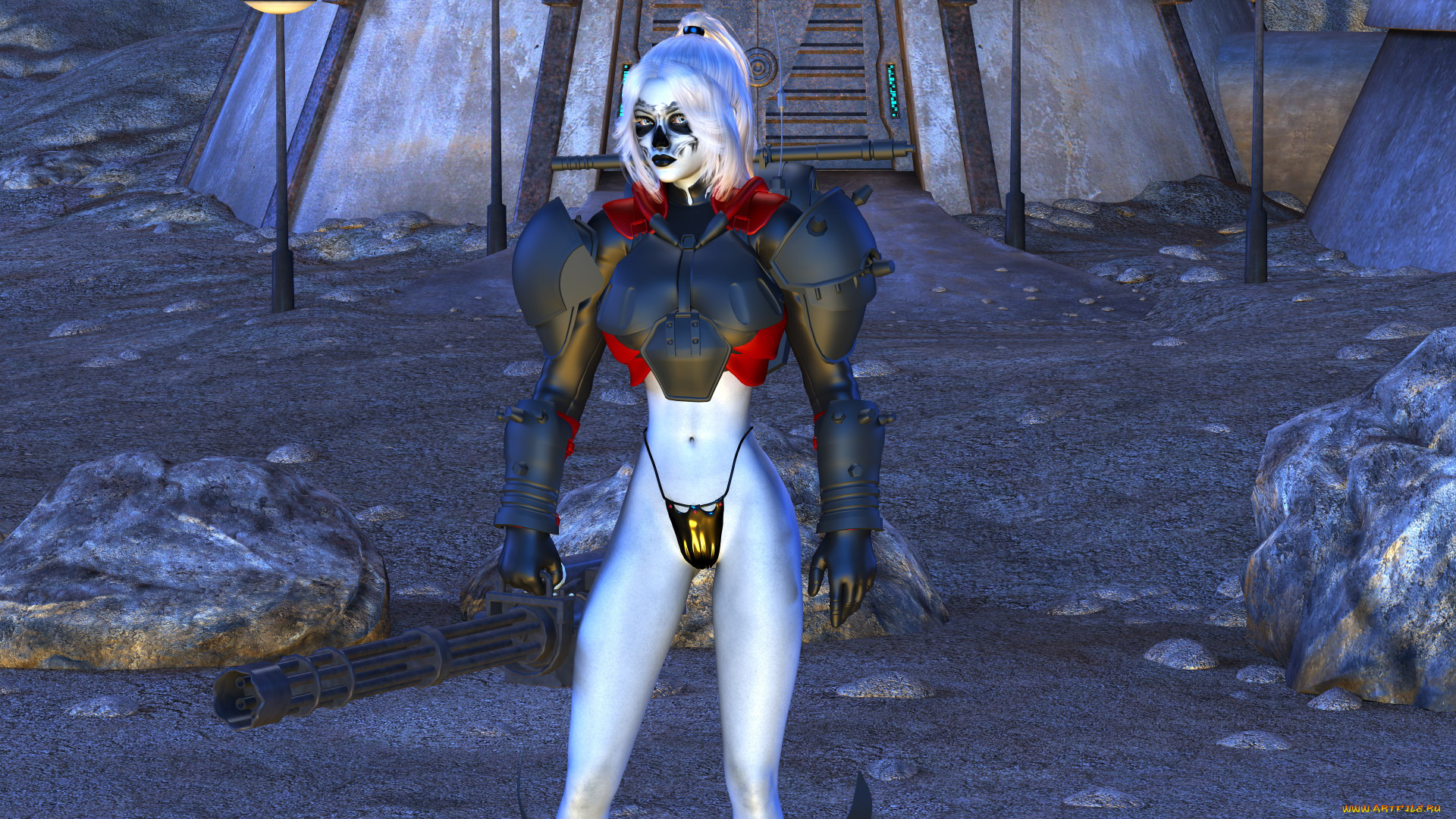 3д, графика, фантазия, , fantasy, девушка, фон, взгляд, униформа