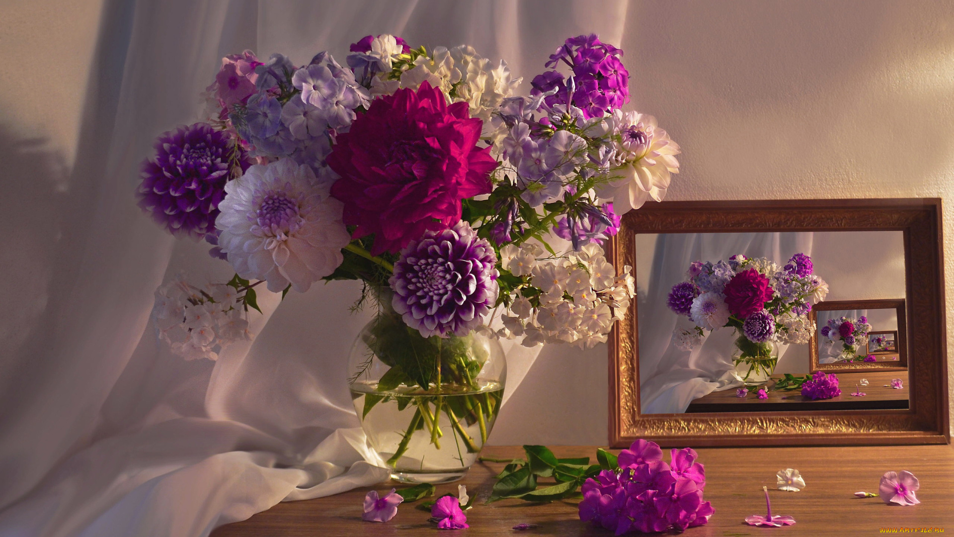 цветы, букеты, , композиции, флоксы, георгины, букет