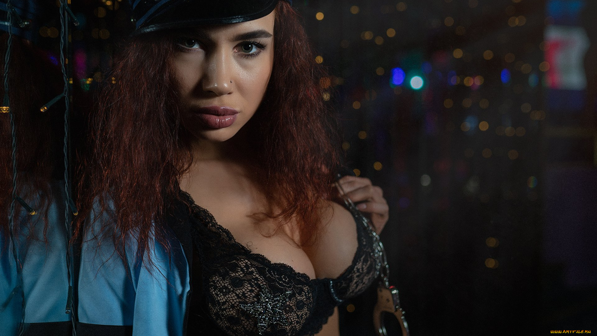 девушки, -, рыжеволосые, и, разноцветные, golden, girls, ночной, клуб