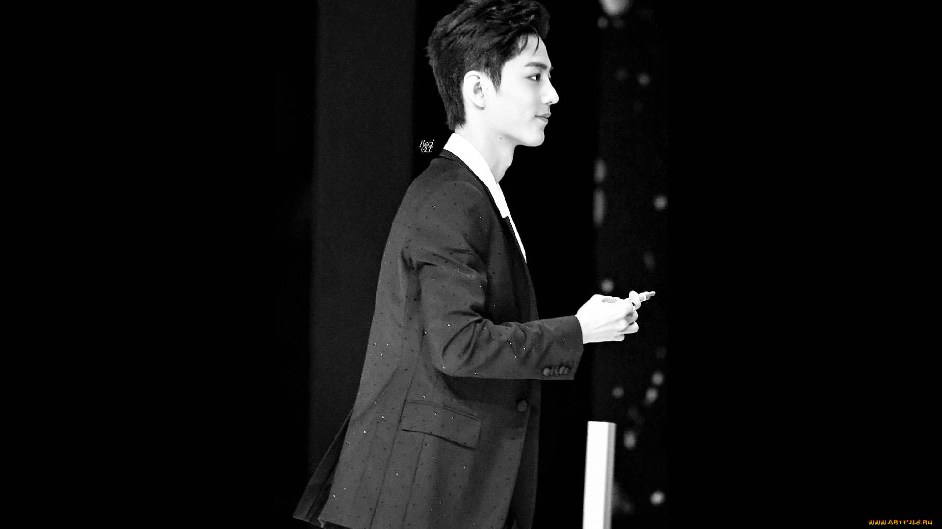 мужчины, xiao, zhan, актер, пиджак, сцена