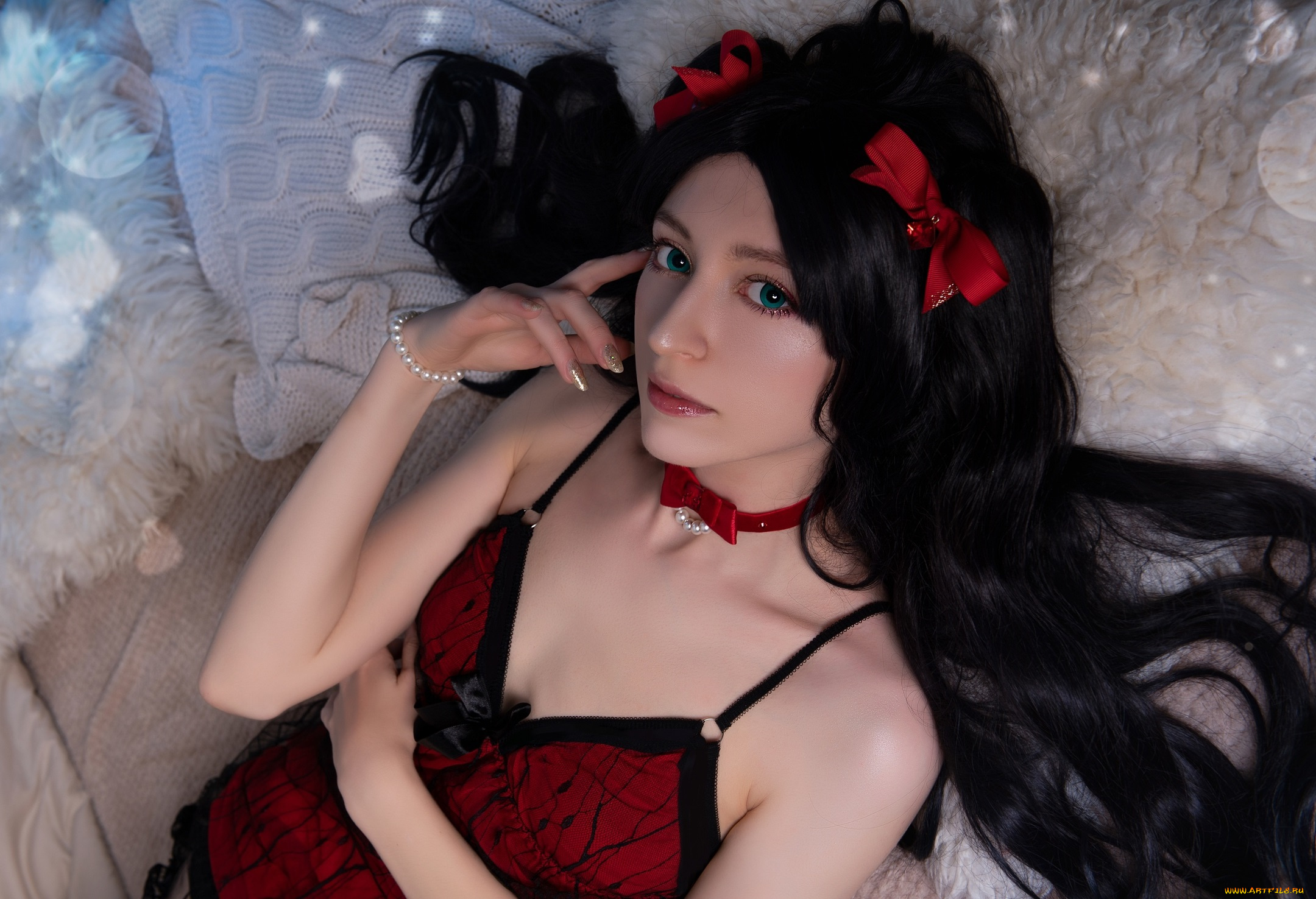 девушки, momo, белье, постель