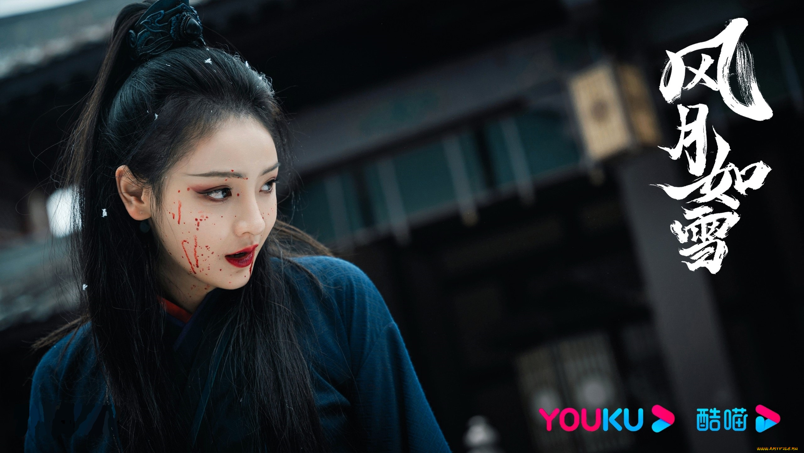 the, snow, moon, кино, фильмы, девушка, кровь, здание