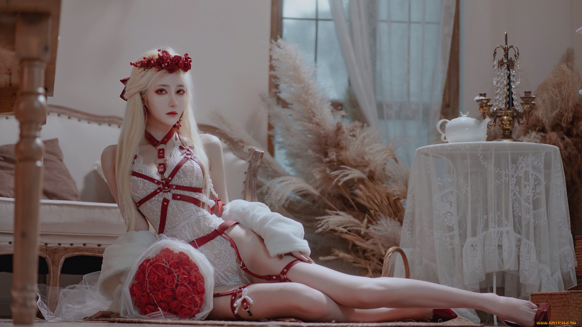 косплей, модель, девушки, -, креатив, , косплей, девушка, женщина, блондинка, светловолосая, сексуальная, модель, звезда, позирует, разная, обувь, верхняя, стильная, одежда, нижнее, эротическое, бельё, трусы, лифчик, колготки, чулки, аксессуары, макияж, и, множество, элементов, на, фотографии