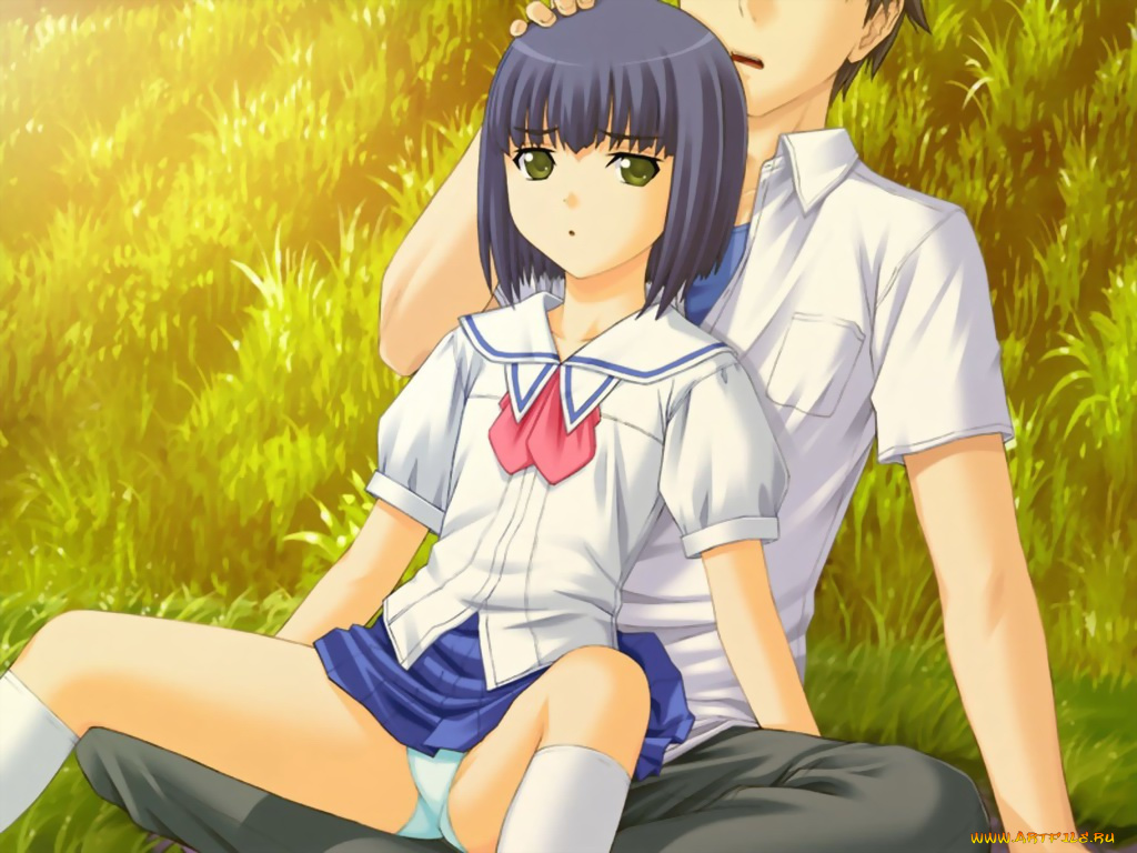 аниме, promising, to, the, blue, sky