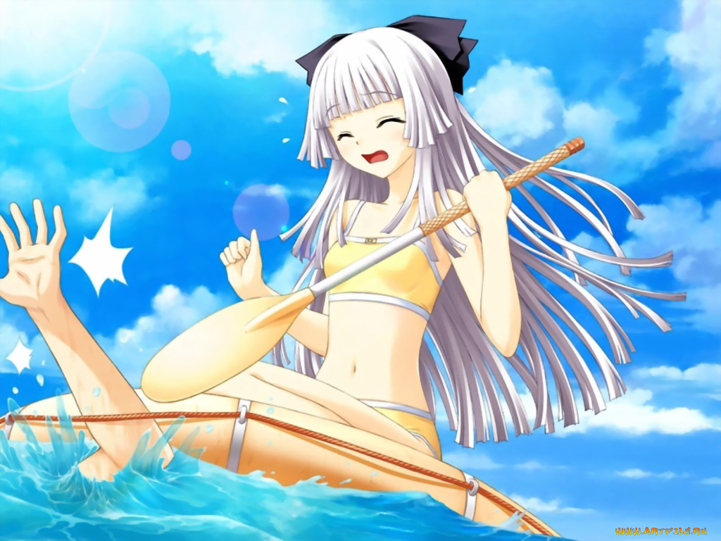 аниме, promising, to, the, blue, sky