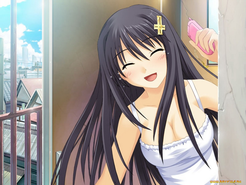 аниме, promising, to, the, blue, sky