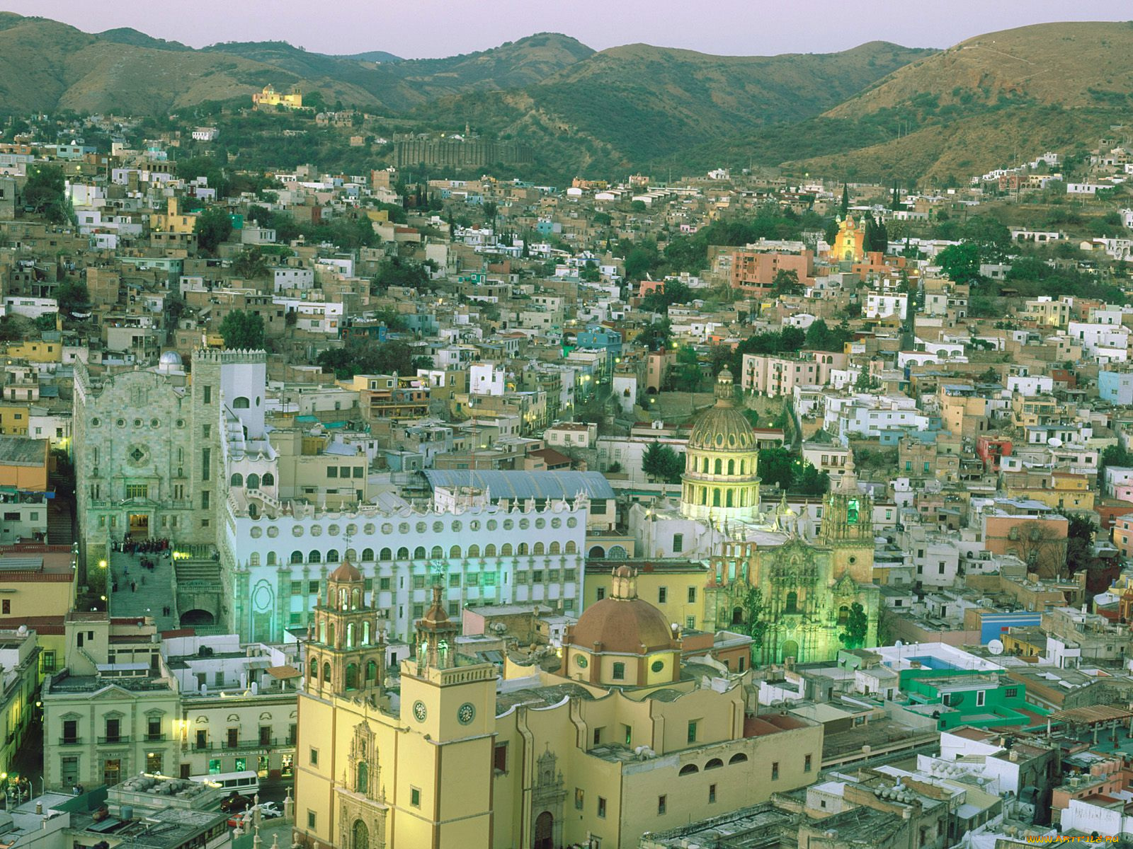 guanajuato, mexico, города, панорамы