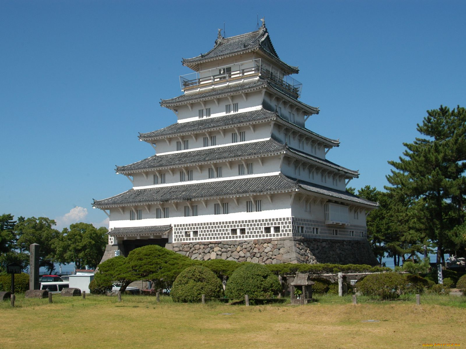 города, замки, Японии