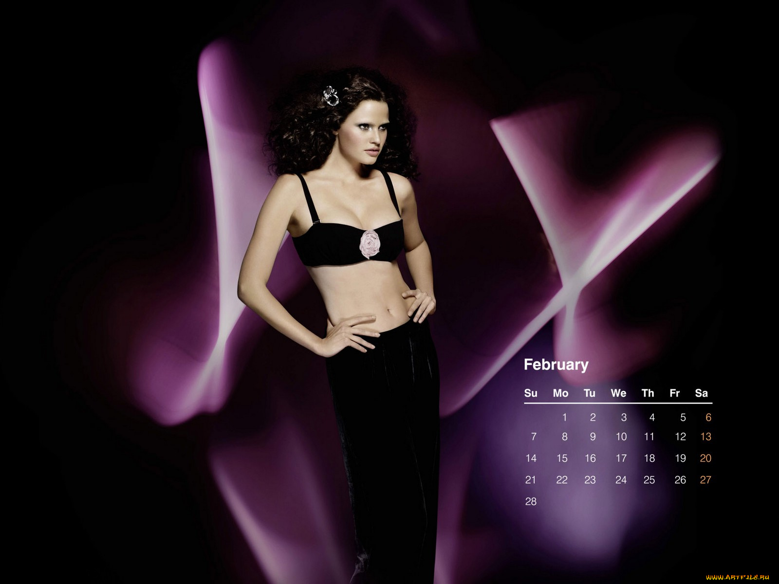 календари, девушки