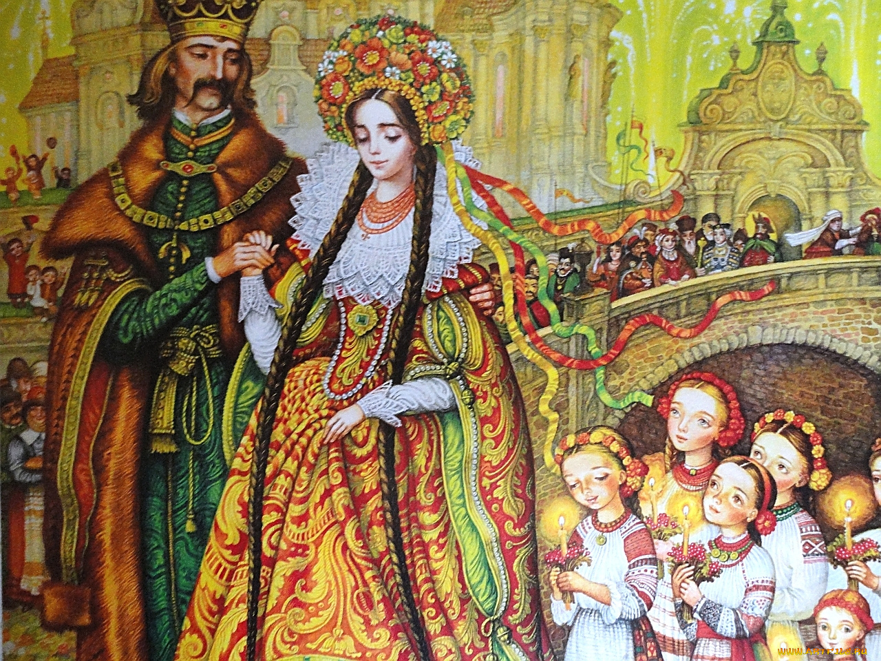 екатерина, штанко, иллюстрации, украинским, народным, сказкам, рисованные