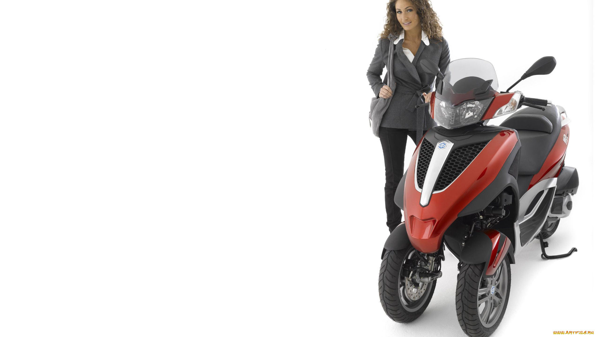 мотоциклы, мото, девушкой, piaggio, mp3, yourban, девушка