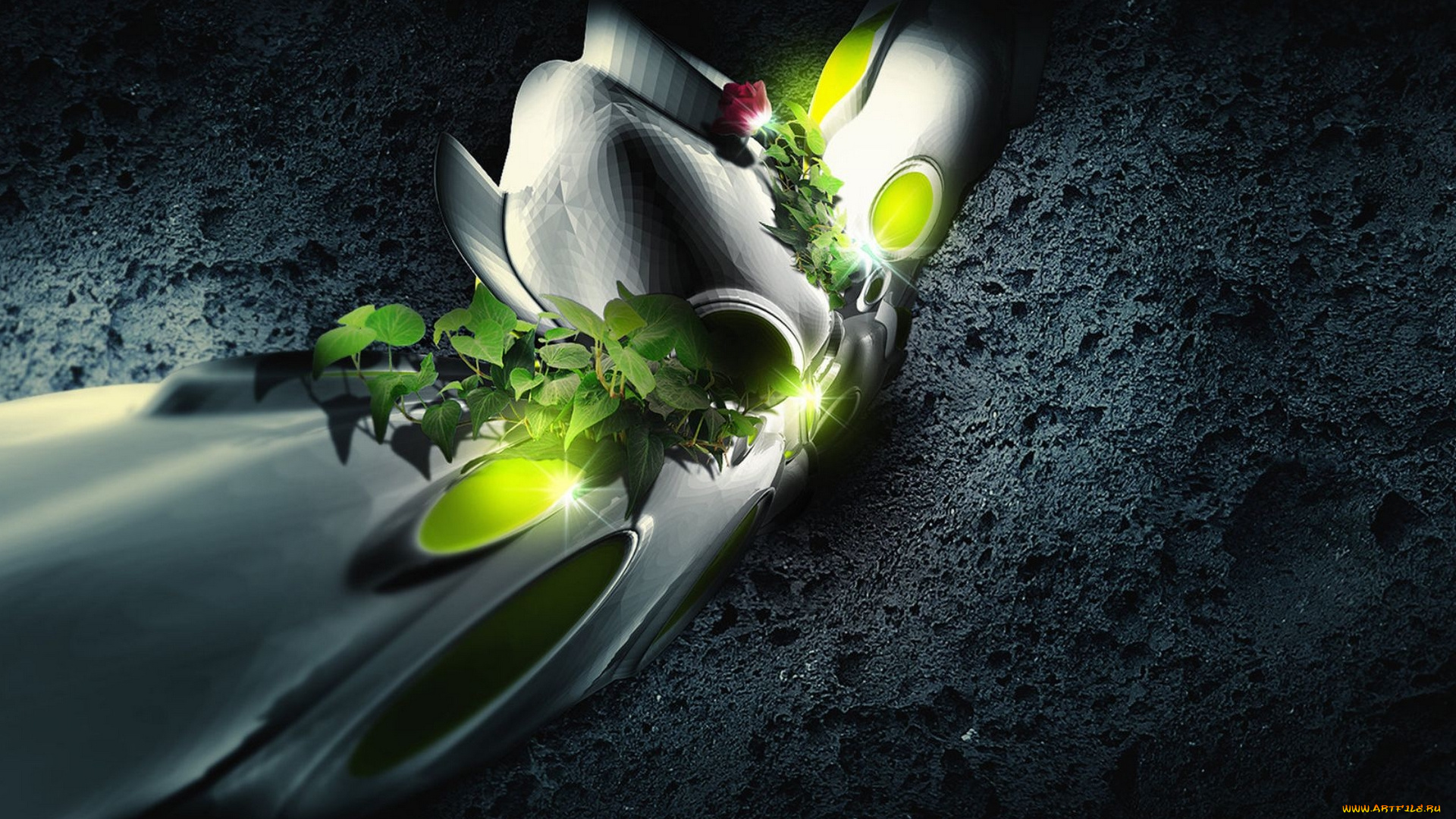 разное, компьютерный, дизайн, листья