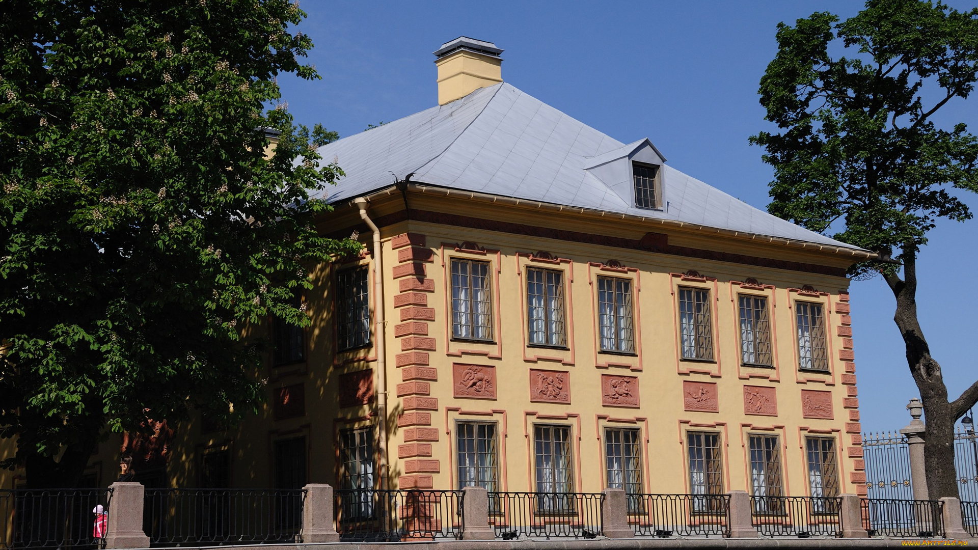 summer, garden, palace, города, санкт, петербург, петергоф, россия, санкт-петербург