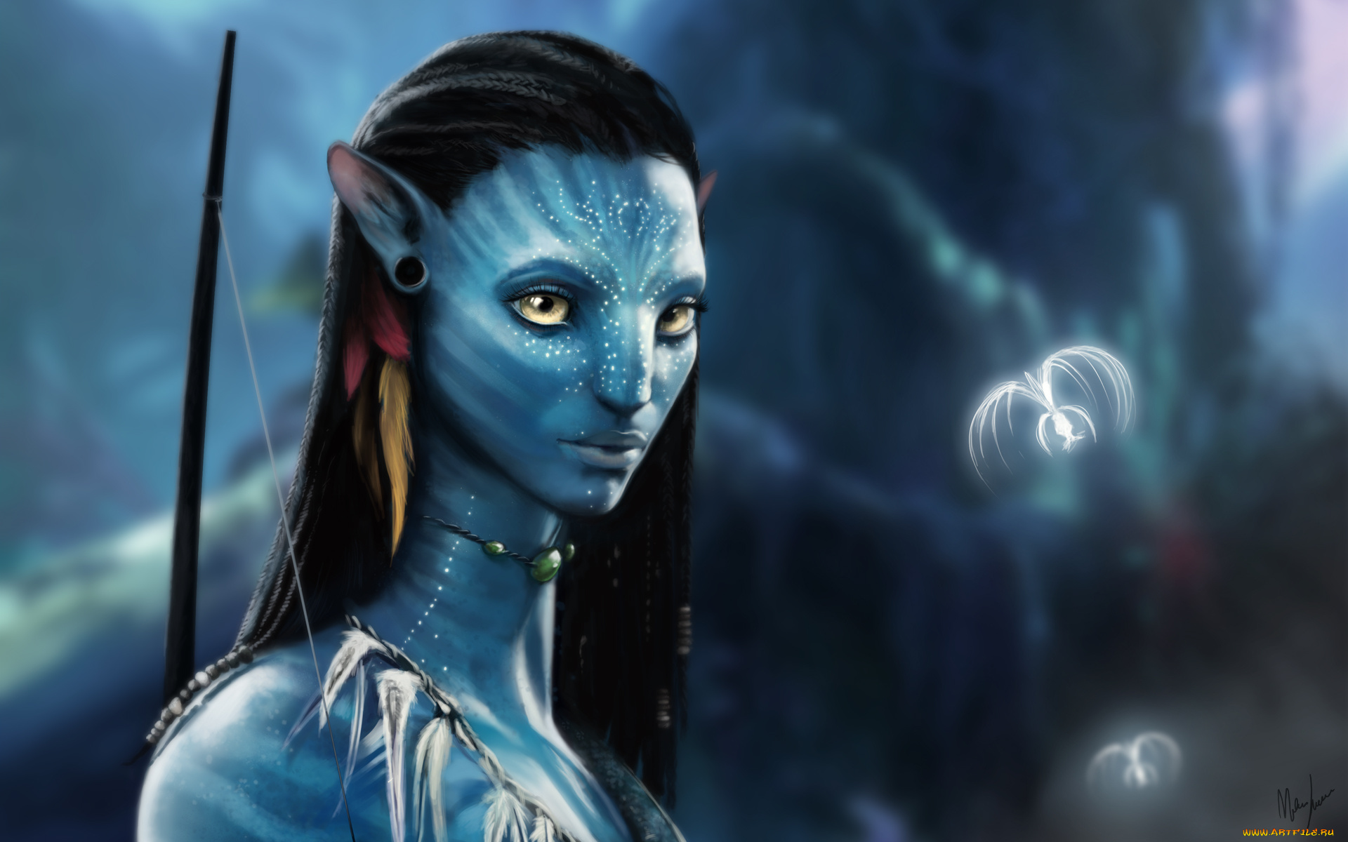 фэнтези, существа, avatar, neytiri
