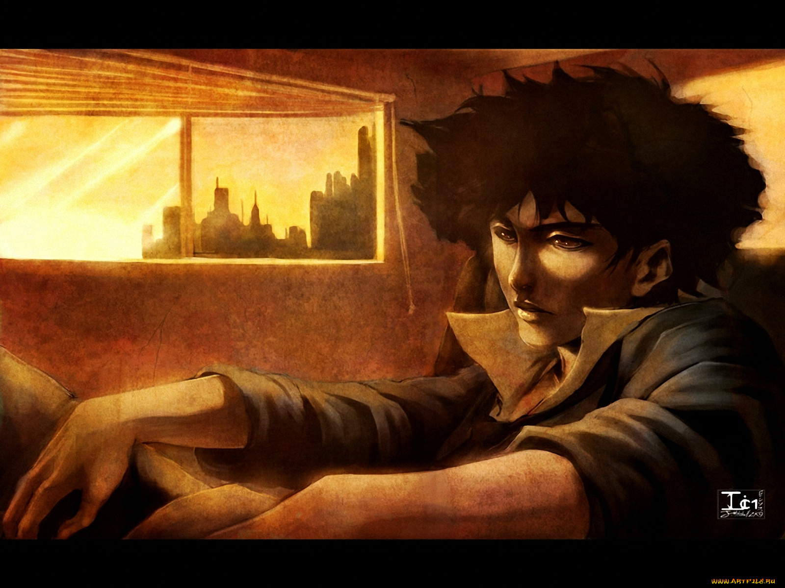 аниме, cowboy, bebop, spike