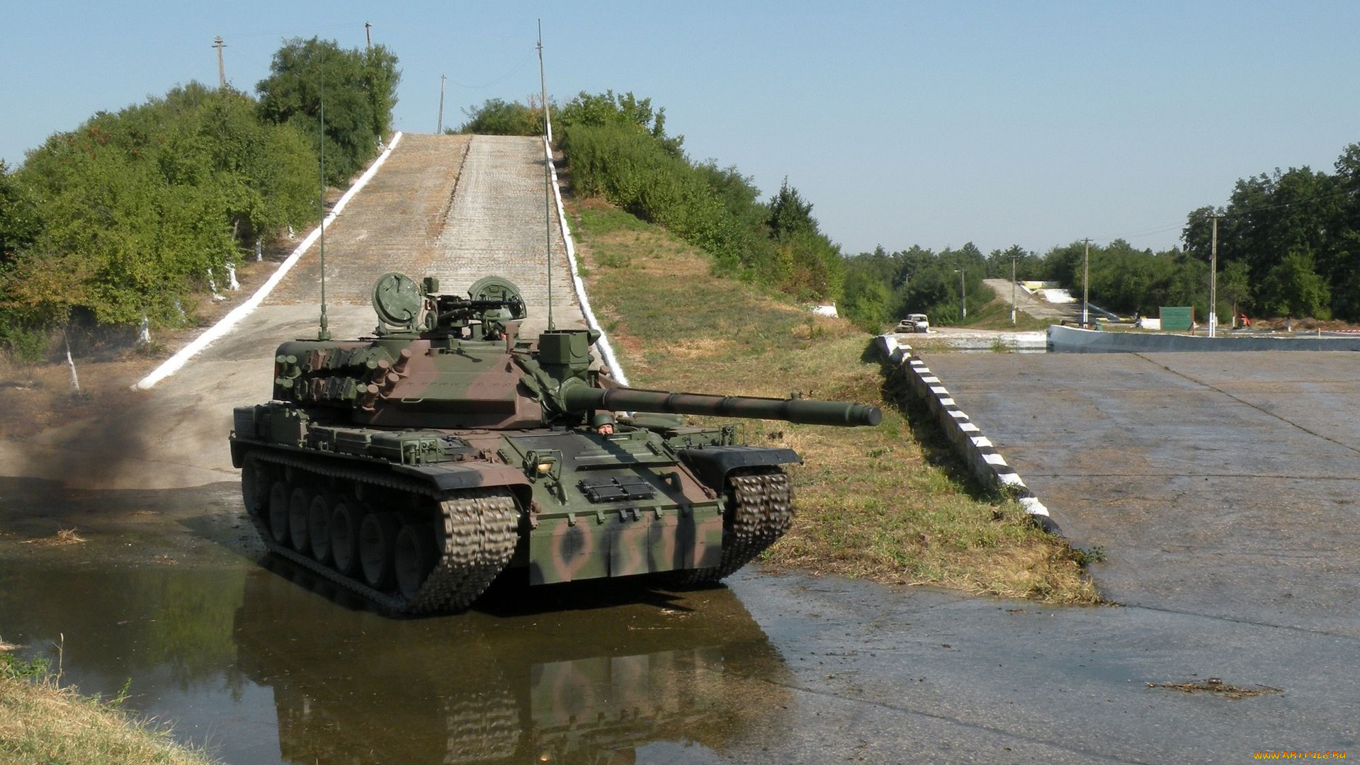 техника, военная, танк, полигон