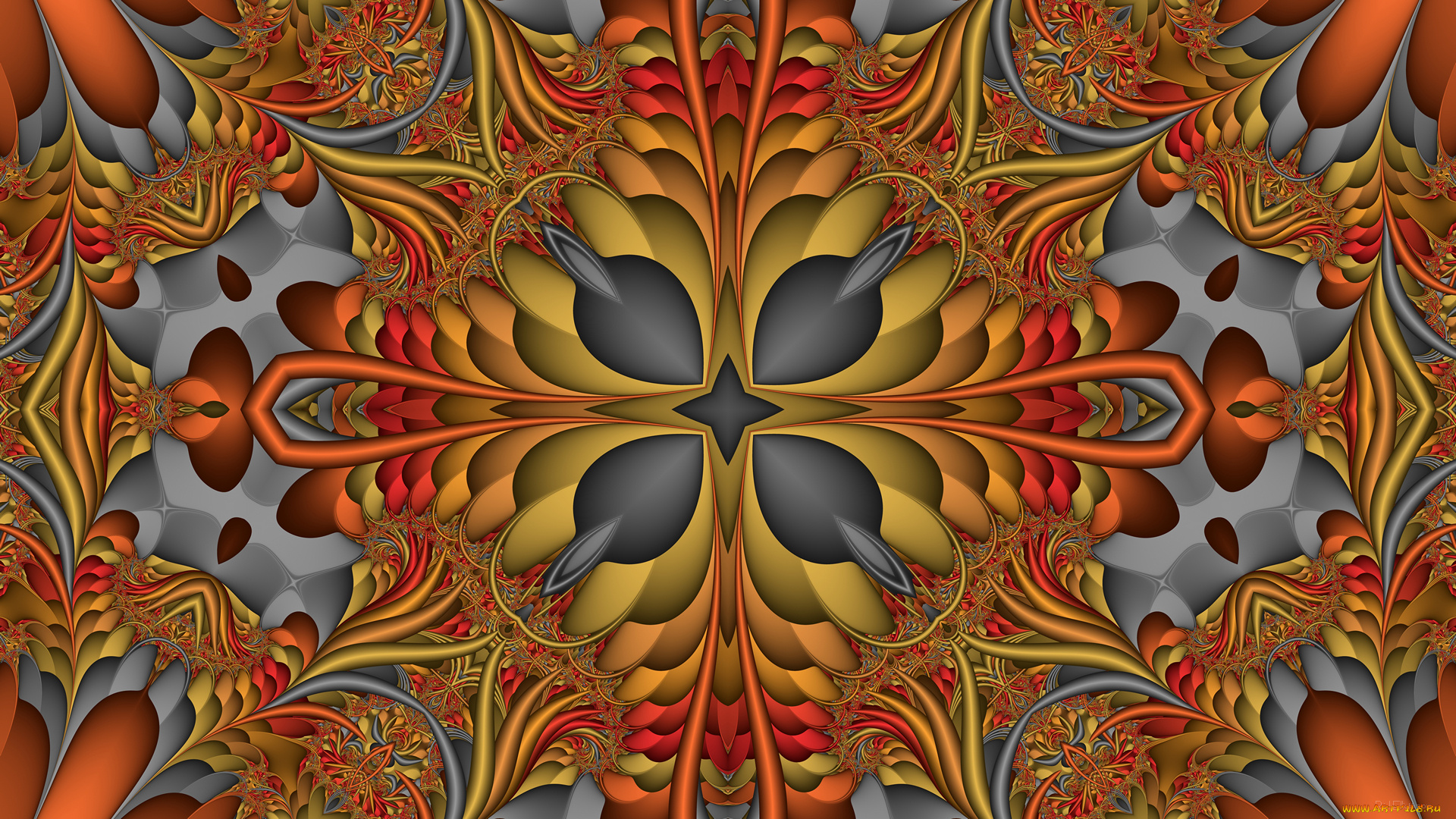 3д, графика, fractal, , фракталы, фон, цвета, узор