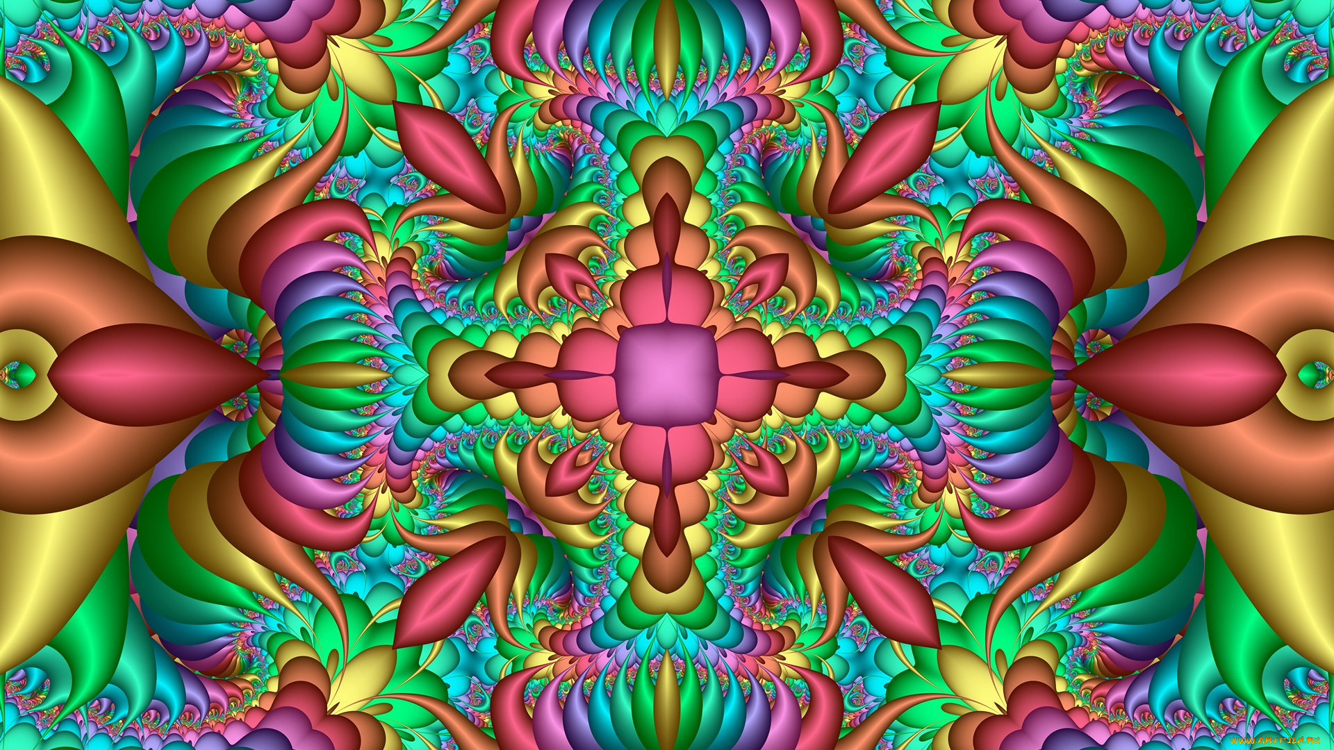 3д, графика, fractal, , фракталы, фон, цвета, узор