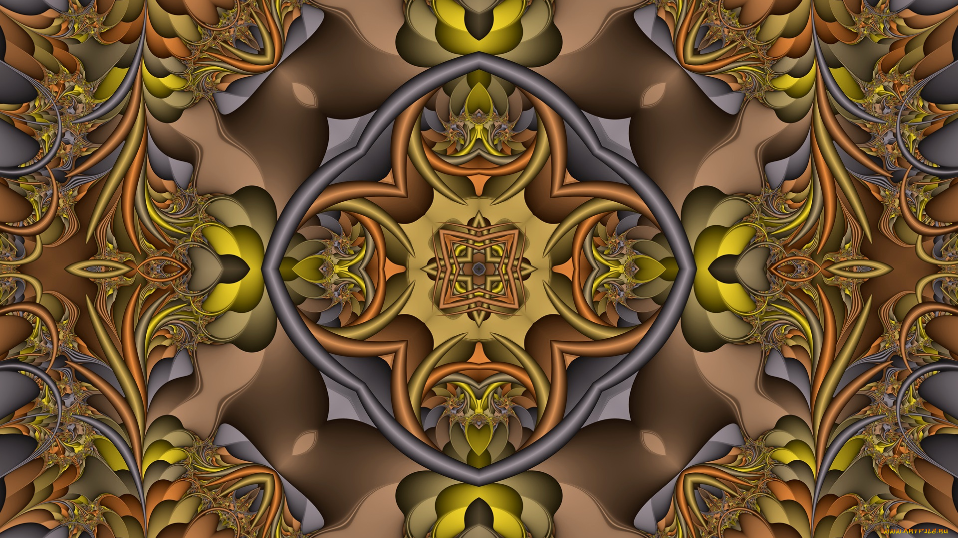 3д, графика, fractal, , фракталы, узор, цвета, фон