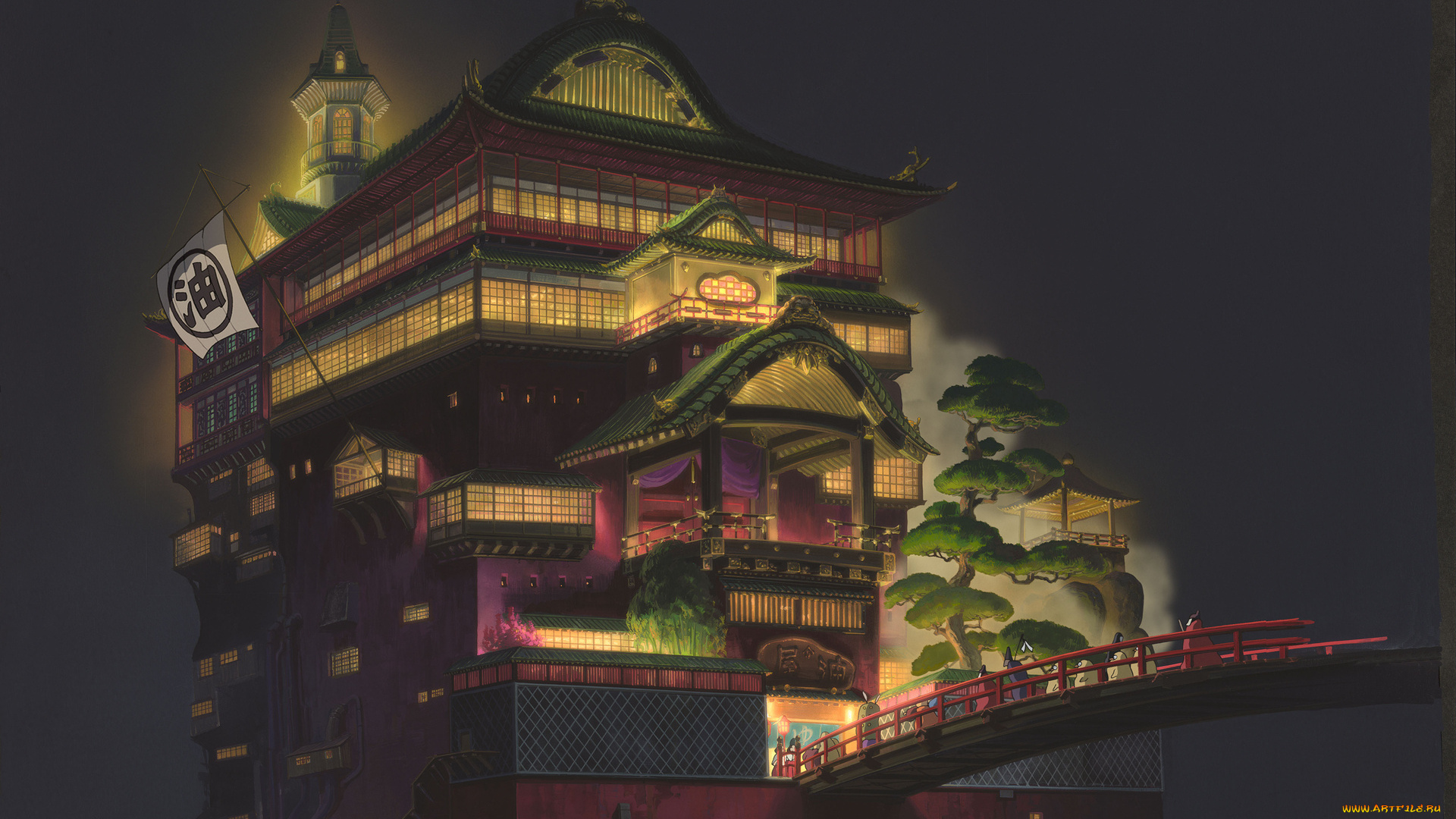 аниме, spirited, away, spirited, away, унесенные, призраками, миядзаки, духи, бани