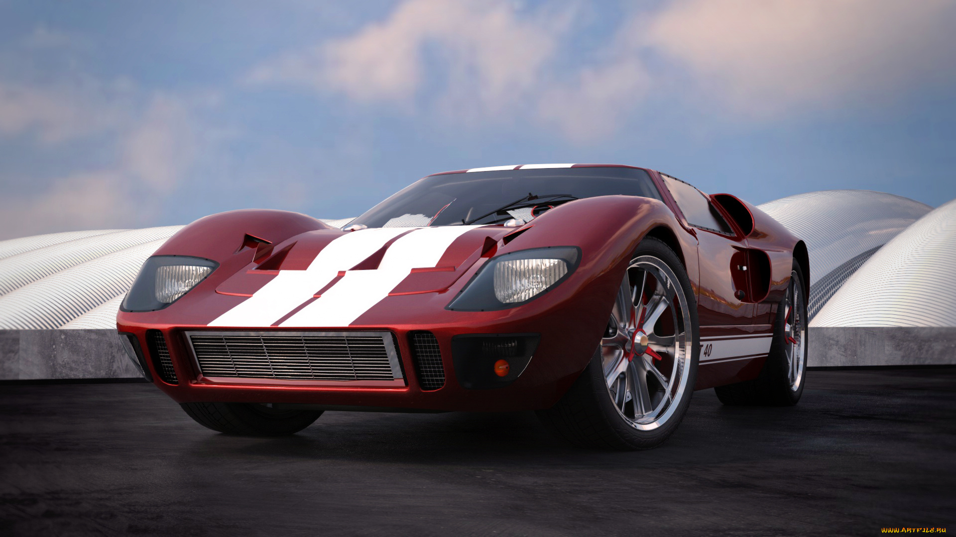 автомобили, 3д, 1966, gt40, ford, 3d3, mod