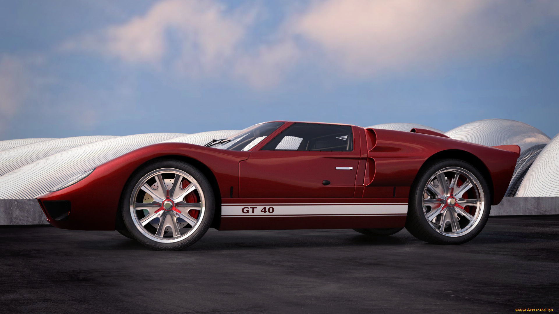 автомобили, 3д, mod, 3d3, 1966, gt40, ford