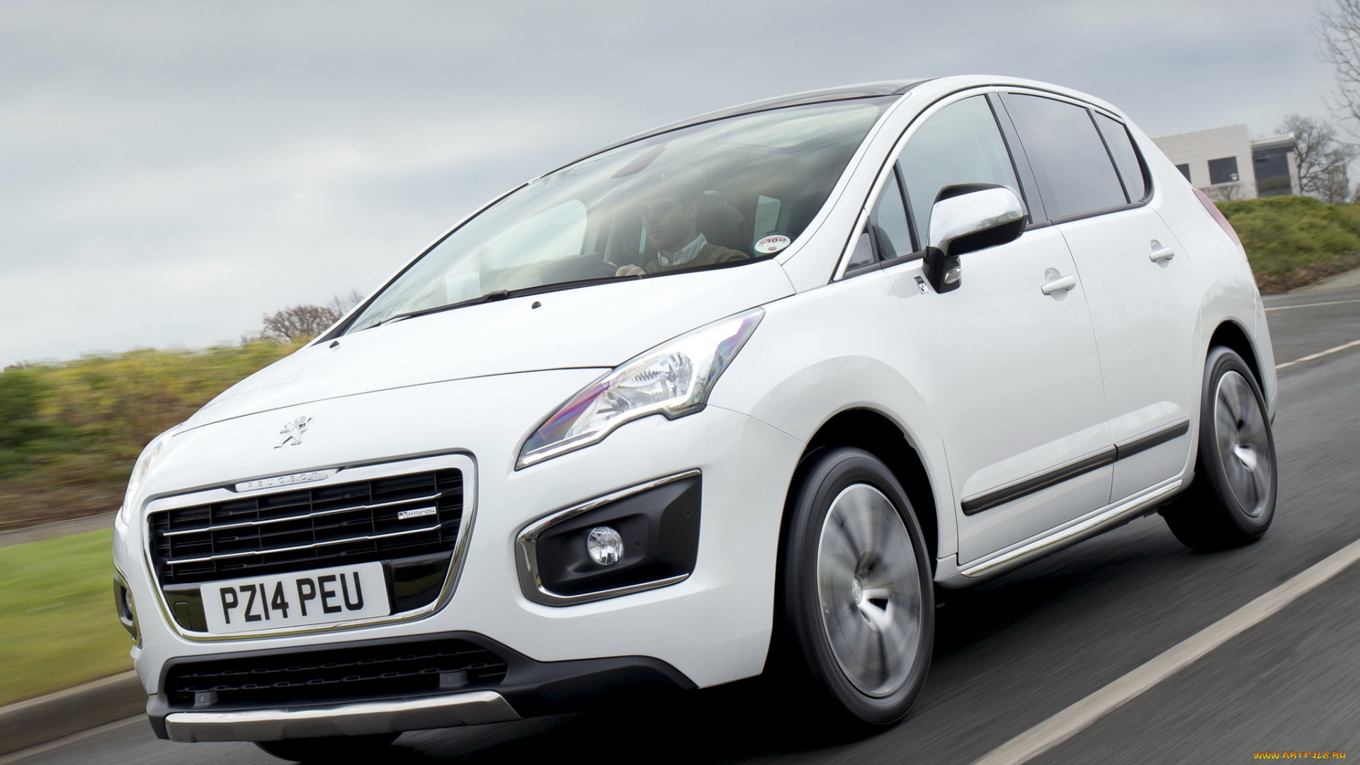 автомобили, peugeot, светлый, 2014, hybrid4, uk-spec, 3008