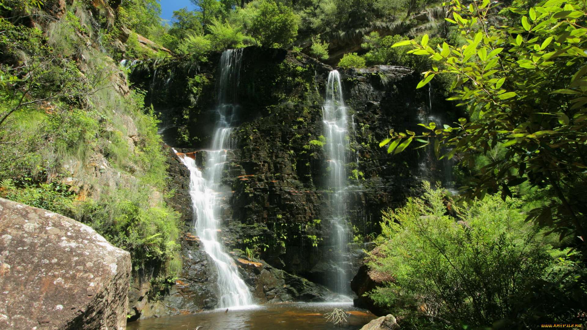 blue, mountain, national, park, австралия, природа, водопады, река, лес, камни, австралия, park, blue, mountain, водопад, парк